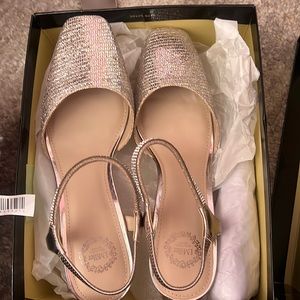 IM JIMMIE CHAMPAGNE HEELS